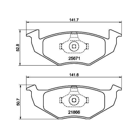 MDB3285 - Brake Pad Set, disc brake 