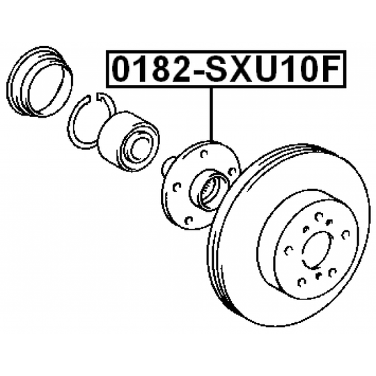 0182-SXU10F - Wheel hub 