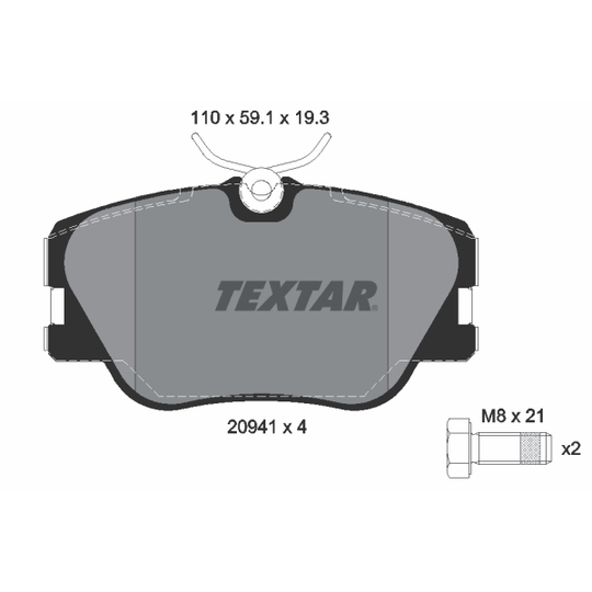 2094102 - Brake Pad Set, disc brake 