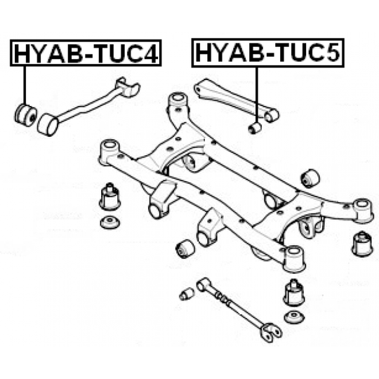 HYAB-TUC5 - Control Arm-/Trailing Arm Bush 