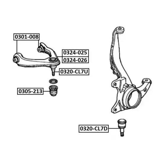 0324-025 - Track Control Arm 