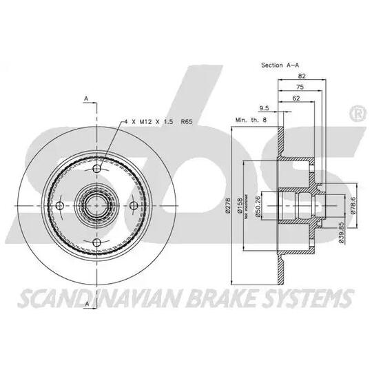 1815204701 - Bromsskiva 