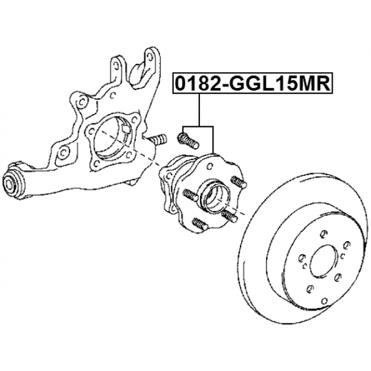 0182-GGL15MR - Wheel hub 