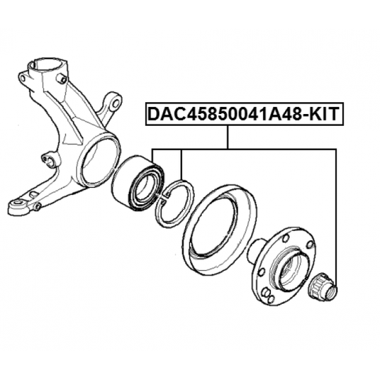 DAC45850041A48-KIT - Wheel Bearing Kit 