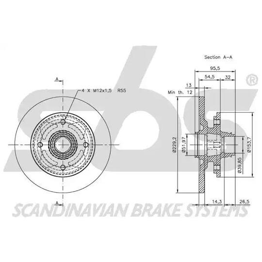 1815203206 - Bromsskiva 