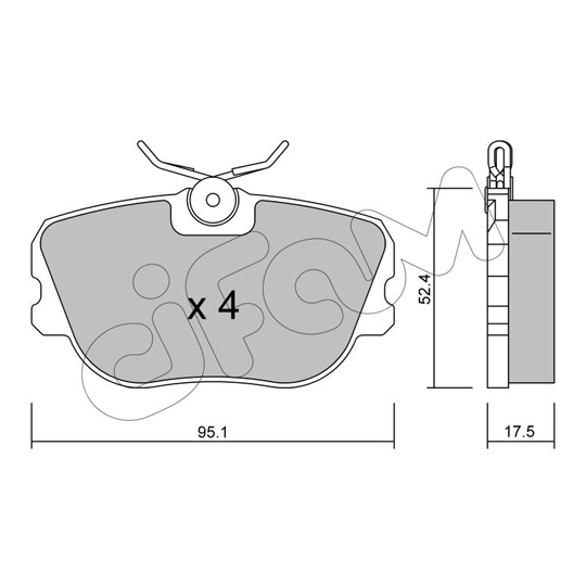 822-150-0 - Brake Pad Set, disc brake 