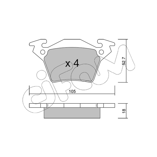 822-574-0 - Brake Pad Set, disc brake 
