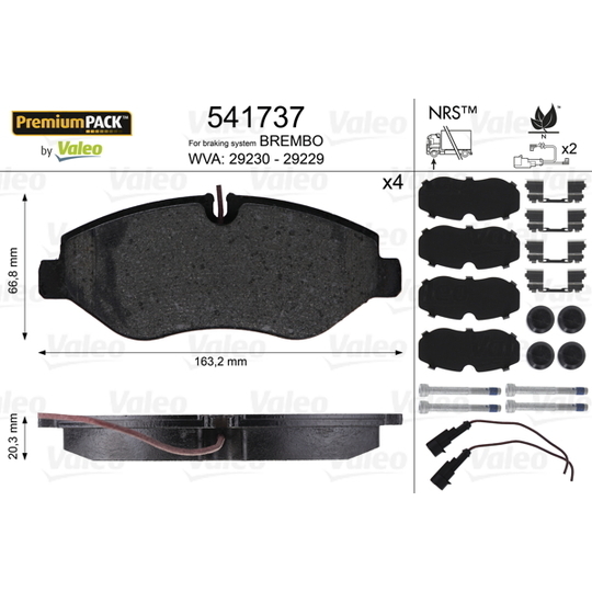 541737 - Brake Pad Set, disc brake 