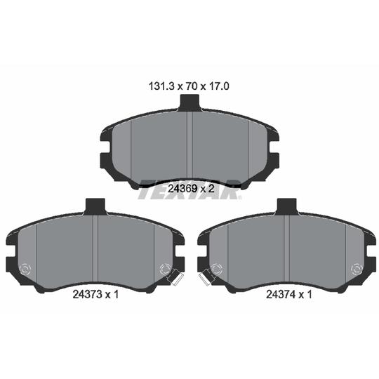 2436901 - Brake Pad Set, disc brake 