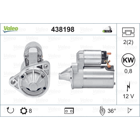 438198 - Startmotor 