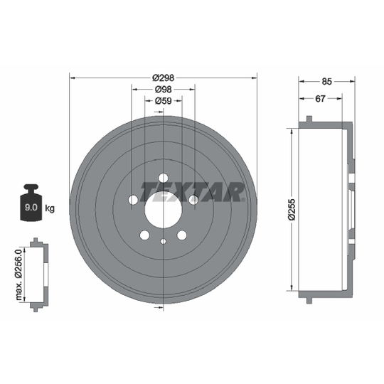 94015000 - Brake Drum 