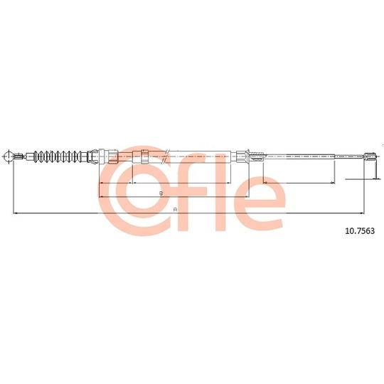 10.7563 - Cable, parking brake 
