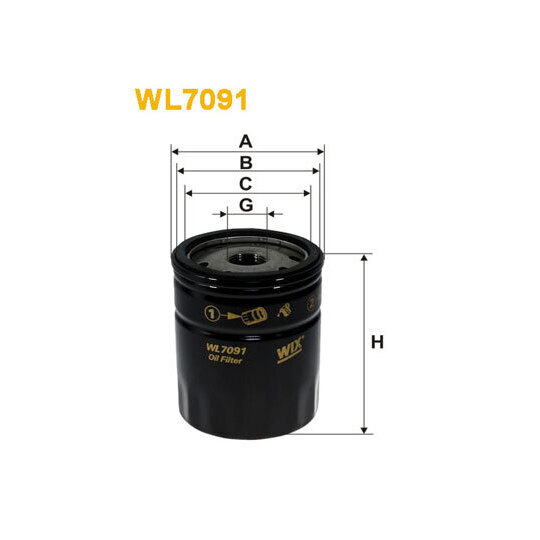 WL7091 - Oil filter 