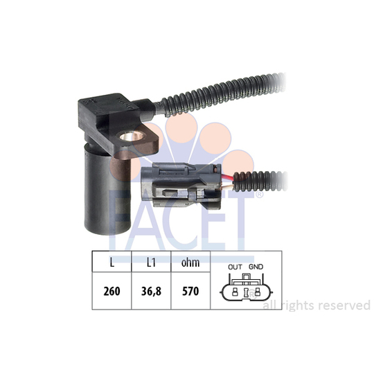 9.0232 - RPM Sensor, automatic transmission 