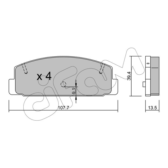 822-302-1 - Brake Pad Set, disc brake 