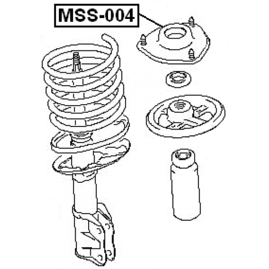 MSS-004 - Mounting, shock absorbers 