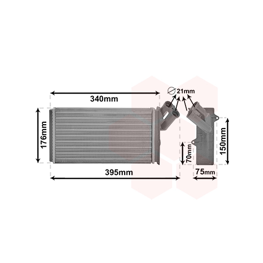 09006129 - Heat Exchanger, interior heating 