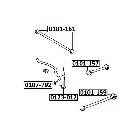 0123-012 - Rod/Strut, stabiliser 