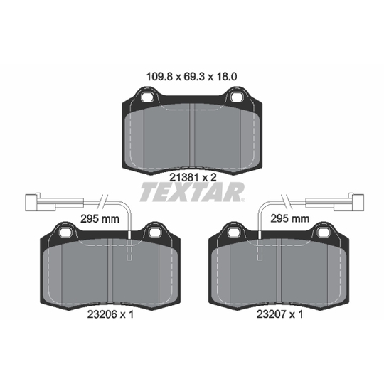 2138103 - Brake Pad Set, disc brake 
