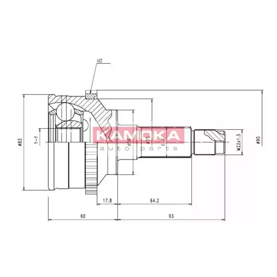 6598 - Joint Kit, drive shaft 