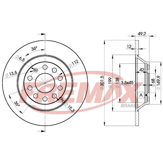 BD-5313 - Brake Disc 