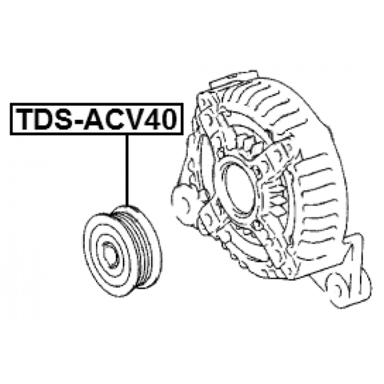 TDS-ACV40 - Remskiva, generator 