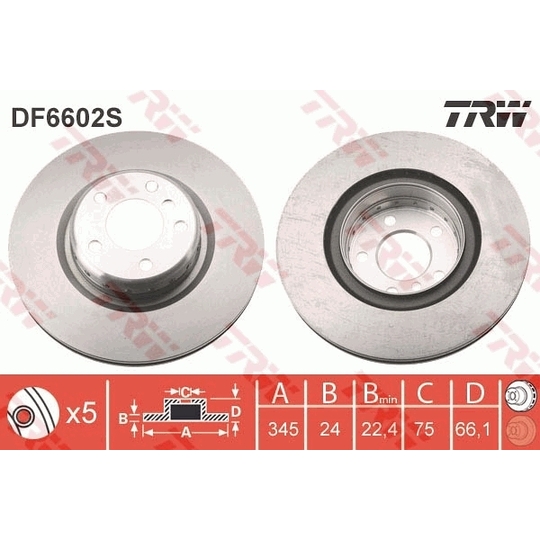 DF6602S - Brake Disc 