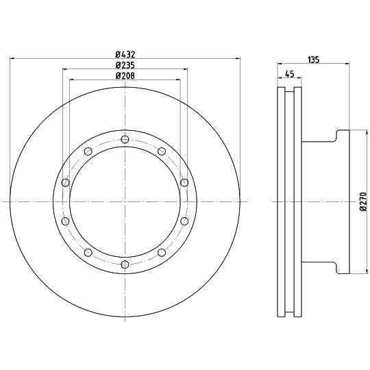 93087100 - Brake Disc 