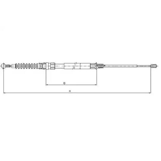44044700 - Cable, parking brake 