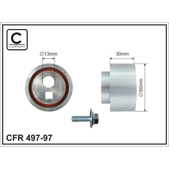 497-97 - Tensioner Pulley, timing belt 