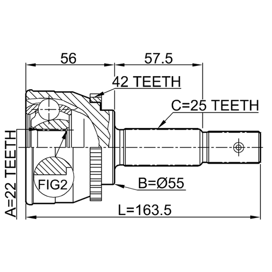 0210-013A42 - Joint, drive shaft 