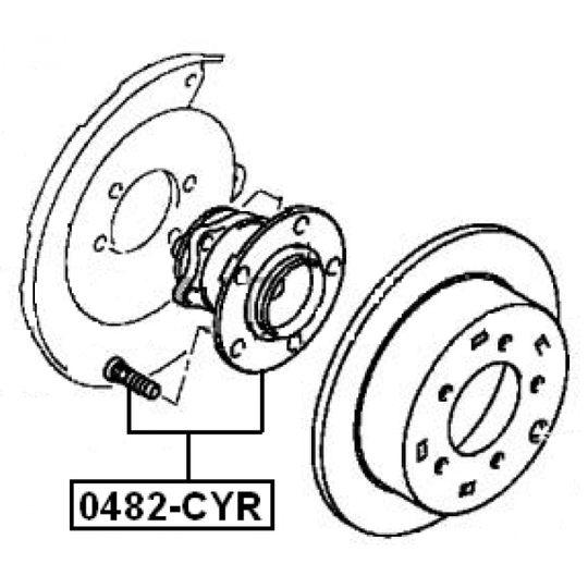 0482-CYR - Wheel hub 