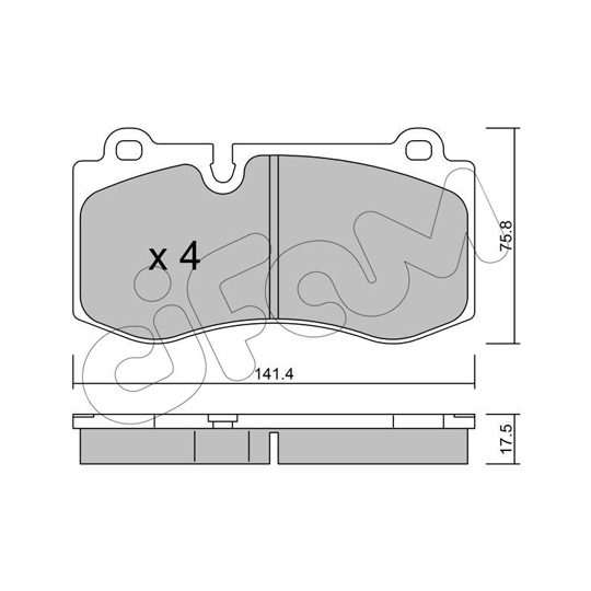 822-669-0 - Brake Pad Set, disc brake 