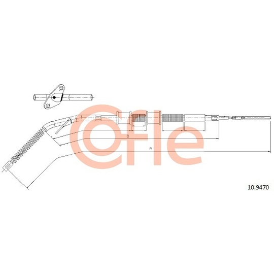 10.9470 - Cable, parking brake 