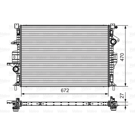 735552 - Radiaator, mootorijahutus 