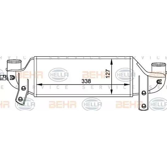 8ML 376 765-001 - Intercooler, charger 