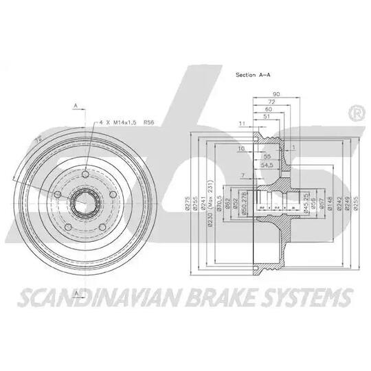 1825254722 - Brake Drum 