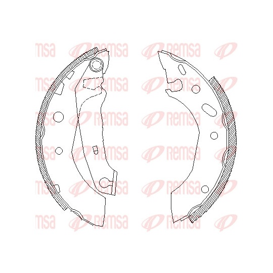 4507.01 - Brake Shoe Set 