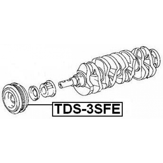 TDS-3SFE - Belt Pulley, crankshaft 