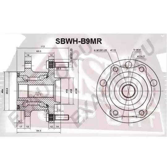 SBWH-B9MR - Wheel hub 