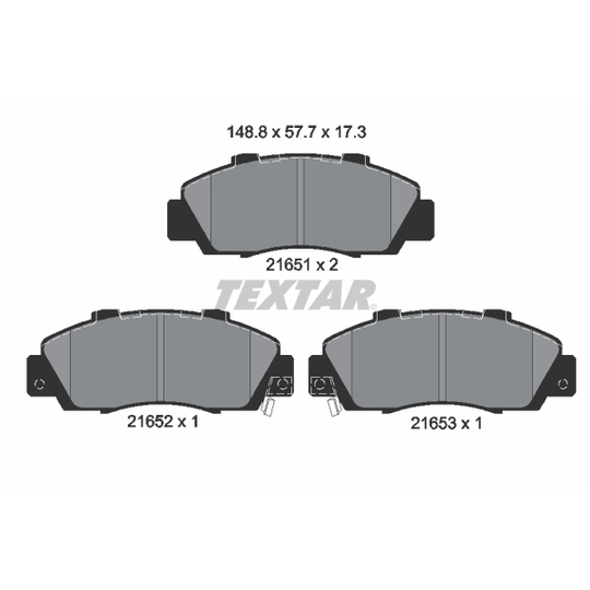 2165101 - Brake Pad Set, disc brake 