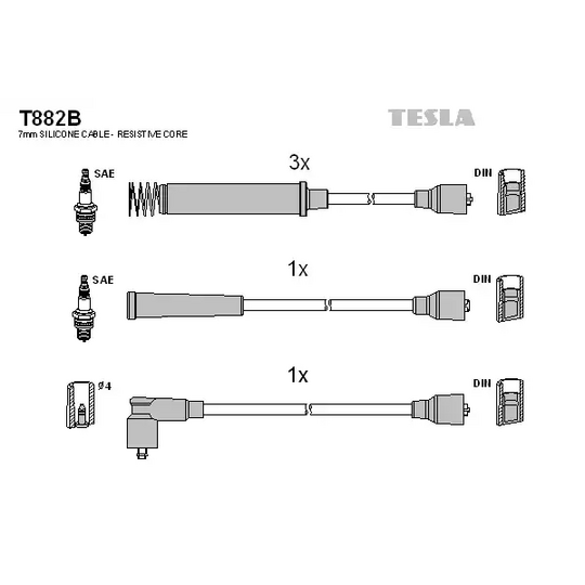 T882B - Süütesüsteemikomplekt 