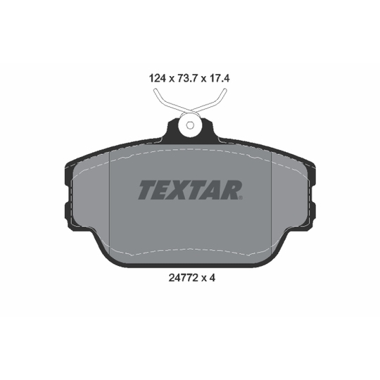 2477201 - Brake Pad Set, disc brake 