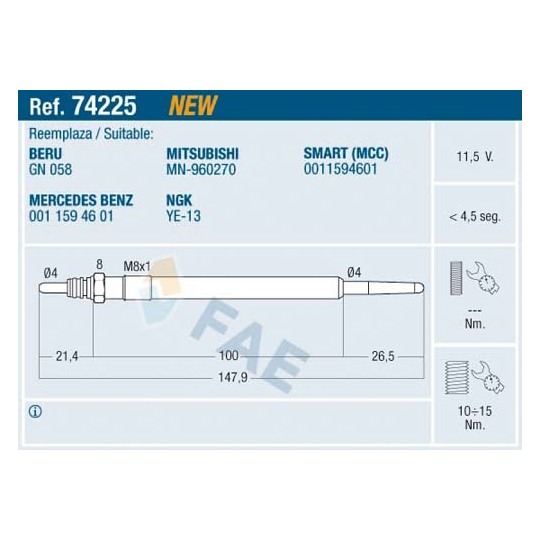 74225 - Glow Plug 