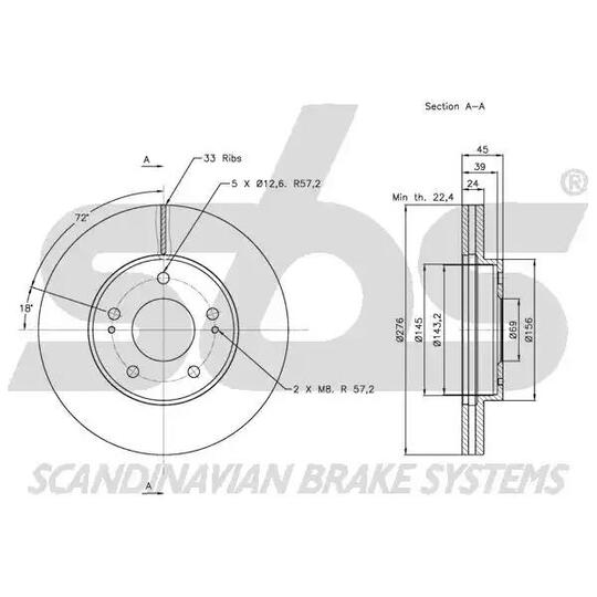 1815203034 - Brake Disc 