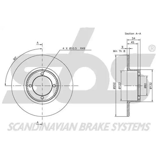 1815204302 - Bromsskiva 