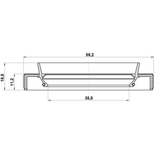 95HBS-40591119R - Seal, drive shaft 