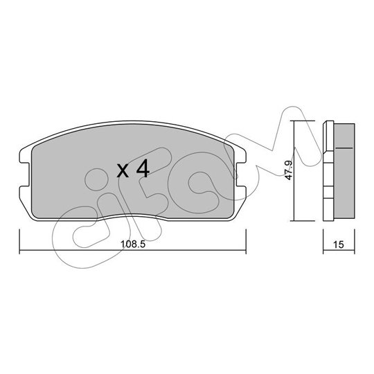 822-238-0 - Brake Pad Set, disc brake 
