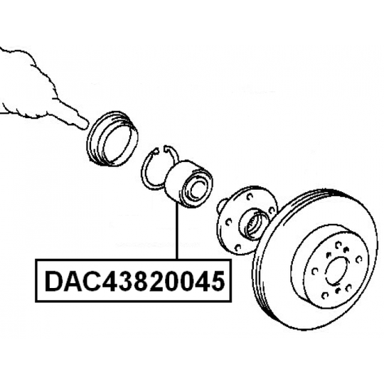 DAC43820045 - Hjullager 