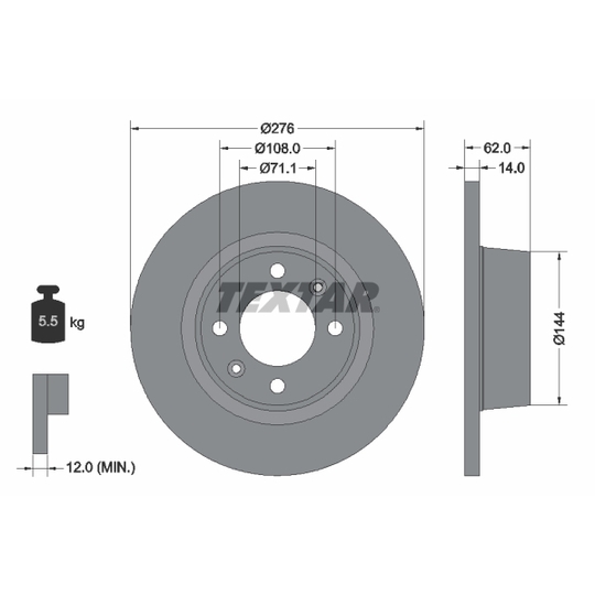 92107900 - Brake Disc 